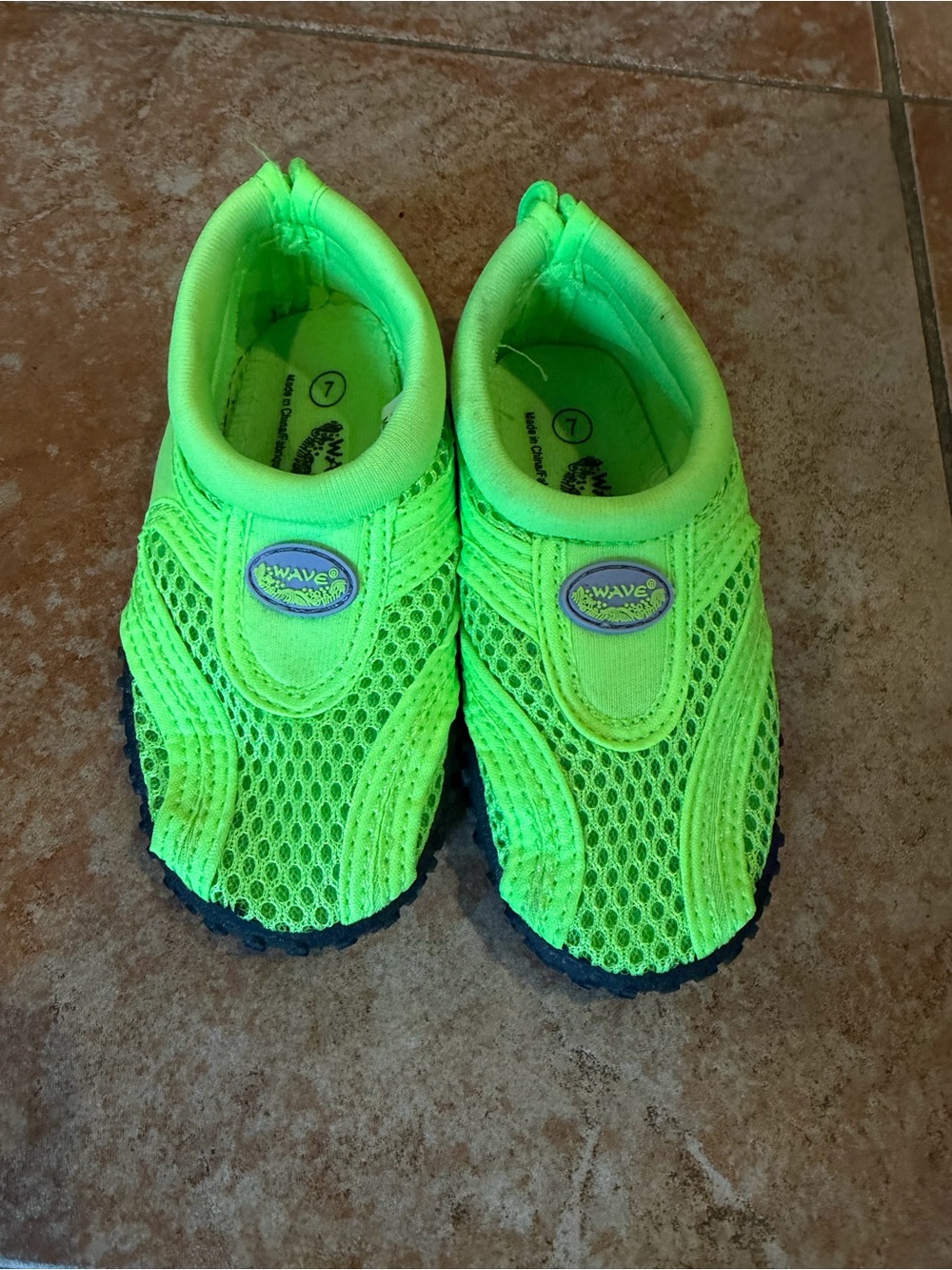 Kids Neon Green Water Shoes